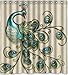 SANMOU Beautiful Peacock Pattern Popular Bath Curtain Shower Curtain (60