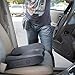 Laneo Back Support Seat Cushion - Coccyx Cushion for Sciatica, Back Pain Relief & Tailbone Pain Great for Office Chair, Sitting on The Floor & Car Driver Seat (Gray)