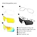 Ewin E11 Polarized Sports Sunglasses with 4 Interchangeable Lenses for Men Women Golf Baseball Volleyball Fishing Cycling Driving Running Glasses, TR90 Unbreakable Frame, Waterproof, Anti-Fog Lens