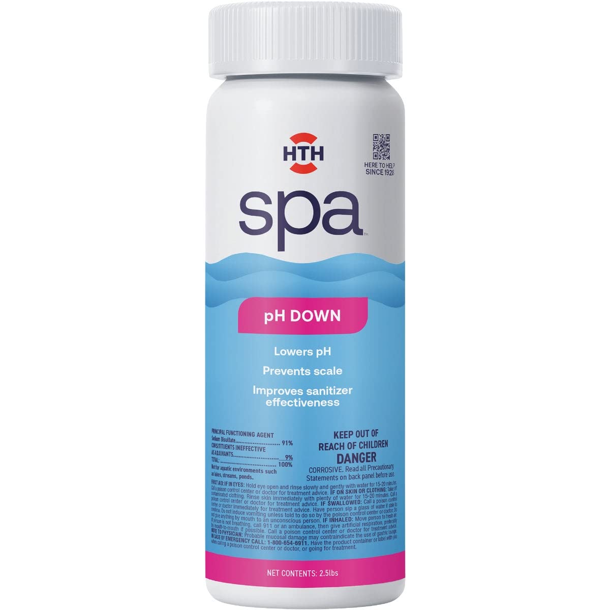 Photo 1 of HTH Spa 86132 pH Down, Spa & Hot Tub Chemical Lowers pH, Prevents Scale, 2.5 lbs