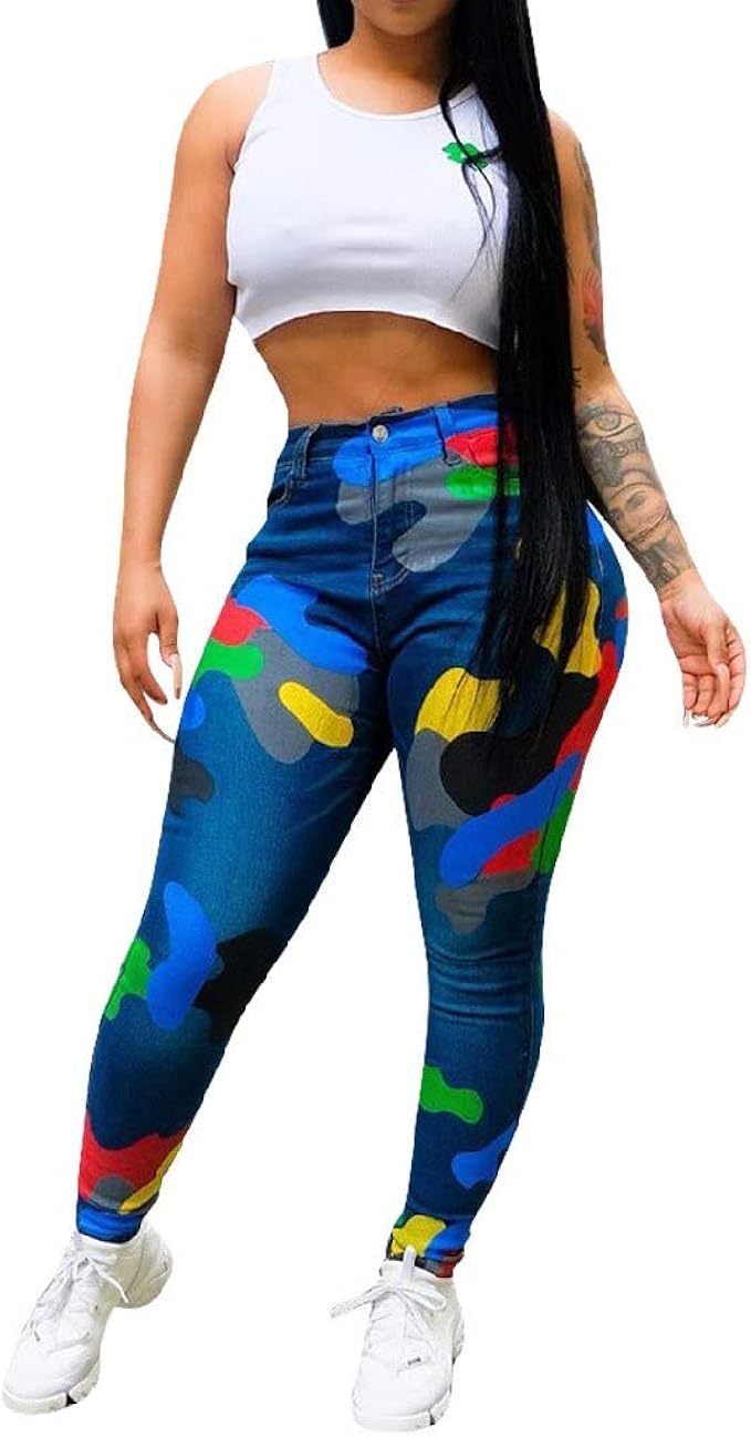 blue skinny trousers womens