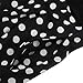 oxiuly Women's Vintage Patchwork Pockets Puffy Swing Casual Party Work Dress OX165 (Black, L)