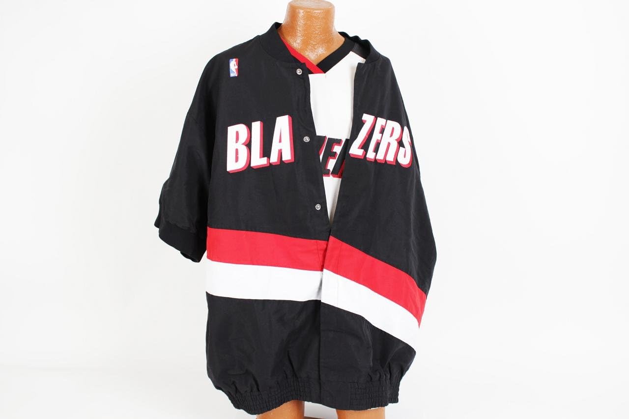 trail blazers warm up jacket