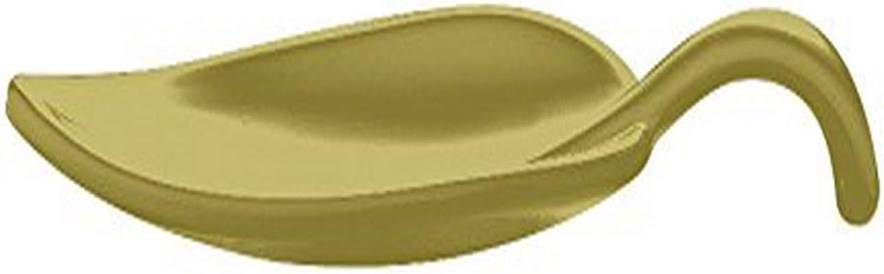 World Cuisine 44850G12 Melamine Leaf Appetizer Spoon, Green