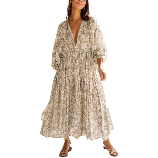 Formal Long Sleeve Midi Snake Print Dress Womens Midi Floral Dress Crewneck  Half Sleeve Casual Loose