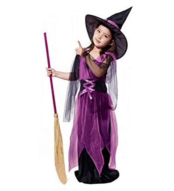 Bezaubernde Hexe Halloween Kostüm Mädchen Prinzessin Kostüm Kinder Glanz Kleid Mädchen Weihnachten Verkleidung Karneval Party