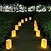 30 Packs Luminary Paper Lantern, Candle Tealight Tea Light Bag Bags - Flame Resistant Paper for BBQ Party Wedding Reception Party and Event Decor