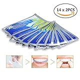 Teeth Whitening Strips 28 Pcs, Dental Care Kit, iFanze Professional Tooth Bleaching Gel Strip, Remove Teeth Deep and Surface Stains 14 x 2 Pcs