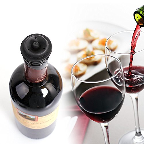 Wine Vacuum Saver Set Vgreenlife - Vacuum pump to ensure highest quality seal. Includes 2 stoppers to ensure no air contamination; preserving the essence of the wine for weeks. Eco-friendly.