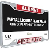 Desert Cactus Jacksonville State University Car Accessories Gamecocks Metal License Plate Frame and Tag Holder for Front or Rear of Car (Alumni VB)