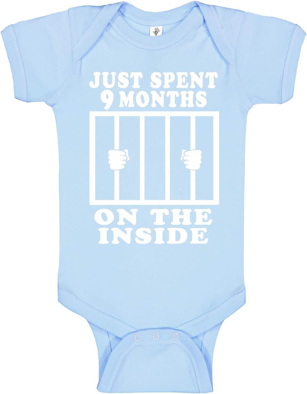 Funny Cute Baby Boy & Baby Girl Clothes | Handmade Bodysuits by Aiden's Corner | 9 Months On The Inside