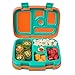 Bentgo Kids Brights - Leak-Proof, 5-Compartment Bento-Style Kids Lunch Box - Ideal Portion Sizes for Ages 3 to 7 - BPA-Free and Food-Safe Materials (Orange) primary