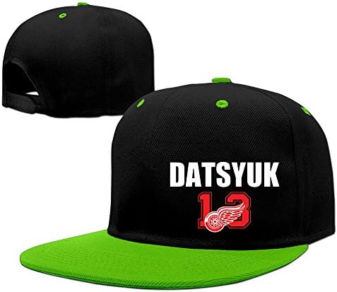 PCY Casual Flat Billed Pavel #13 Hockey Logo Datsyuk Baseball Visor Cap KellyGreen