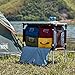PORTAL Multifunctional Folding Camp Table Aluminum Lightweight Picnic Organizer with Four Cooler Storage Bags, Brownthumb 2