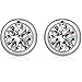 Bezel Set Earrings Sterling Silver Cubic Zirconia Bezel Stud Earrings Bezel CZ Stud Earrings Bezel Set CZ Earrings for Women Simple Fake Diamond Earrings Cubic Zirconia Bezel Earrings