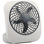 O2COOL 5-Inch Portable Fan, Gray