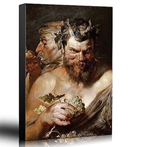 Oil Painting of Two Satyrs by Peter Paul...