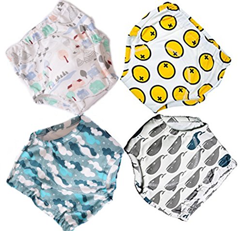 Potty Training Pants for Baby and Toddler Boys, Baby Underwear 4 Pack (80ï¼ˆ12-18monthsï¼‰, B4)