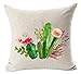 PSDWETS Home Decor Summer Style Cactus Hug Me Please Pillow Covers Set of 4 Cotton Linen Throw Pillow Case Cushion Cover 18 X 18,Funny Gifts