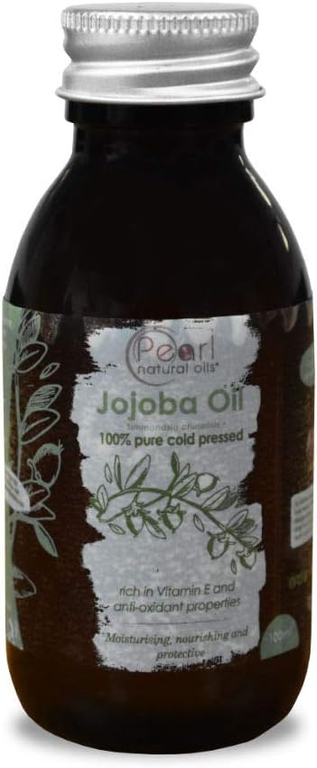 100% Pure Golden Jojoba Oil 100ml - Cold Pressed,Unrefined, Vegan, Hexane Free, No GMO. A Perfect Aromatherapy and Massage Base Oil 100ml