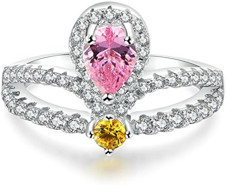 Razzy King's Crown CZ Wedding RingSilver