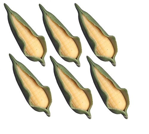 Classics Dollhouse Miniature Set of 6 Ears of Corn in Husk
