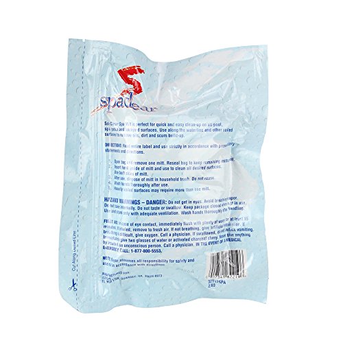 Pool Central Set of 5 Pre-Moistened Disposable Spa Cleaning Mitts
