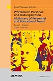 Image de Dictionary of Personnel and Ecucational Terms: English - German / German - English (German Edition)