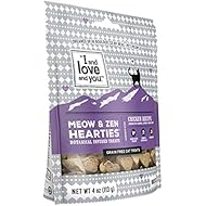I and love and you Meow and Zen Hearties, Coat Support Grain Free Cat Treats, Salmon Recipe with Omegas 3 and 6