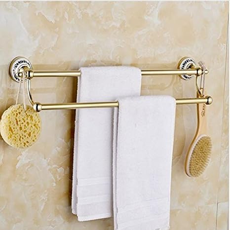 clg-fly chapados en oro de acero inoxidable toallero de barra ...