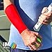 iM Sports DROP SHOT Tennis Forearm Compression Sleeves + No Logos + U.S. Made - (single tennis forearm sleeve)