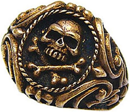 Amazon Bssri0016 19 ブランド名 2pieces ブラスアクセサリー 指輪 リング 真鍮 ゴールド 髑髏 スカル クロス 海賊 財宝 19号 リング 通販