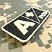 Mini First Aid Blood Type PVC Patch Black and White Glow Dark Compatible with Velcro PVC Patches for Hats,Plate Carrier,Ifak,First Aid Kit Patch (A Positive)