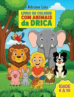 Livro Livro de Colorir com Animais da Drica: Diversos Animais para Colorir