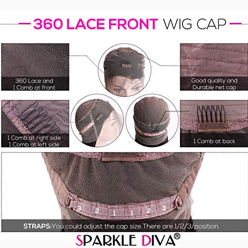 Italian-Yaki-360-Lace-Frontal-Wigs-for-Women-Pre-Plucked-Peruvian-Kinky-Straight-360-Lace-Front-Wig-150-Density-Yaki-Human-Hair-Wigs-with-Baby-Hair-SPARKLE-DIVA-18inch-360-yaki
