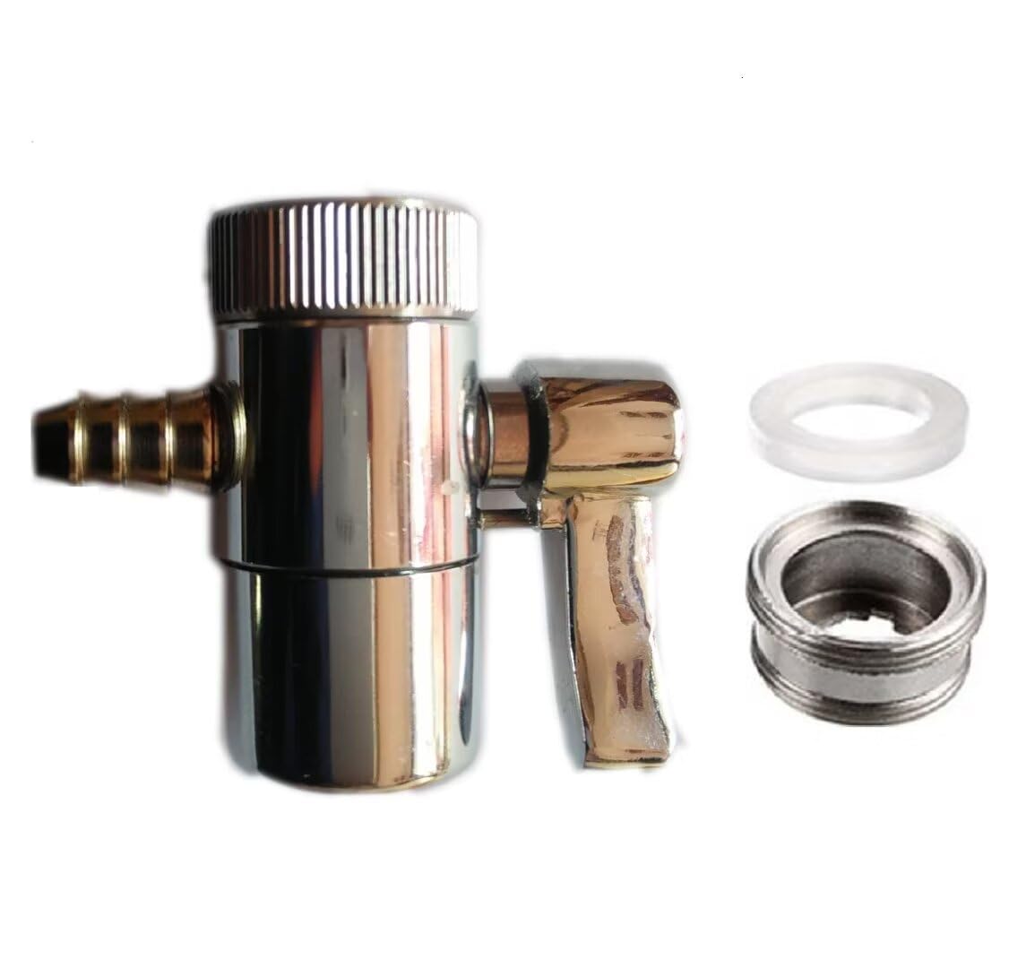 Realgoal Divert Valve 10.5 mm Tubing for Counter top Water Filters Water Purifer RO system Faucet Adapter