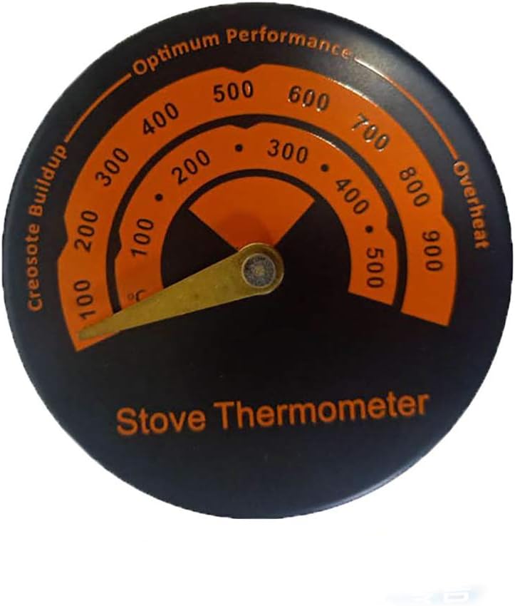 TTAototech Thermomètre magnétique pour poêle à bois, poêle à bois, cheminée, tuyau de cheminée