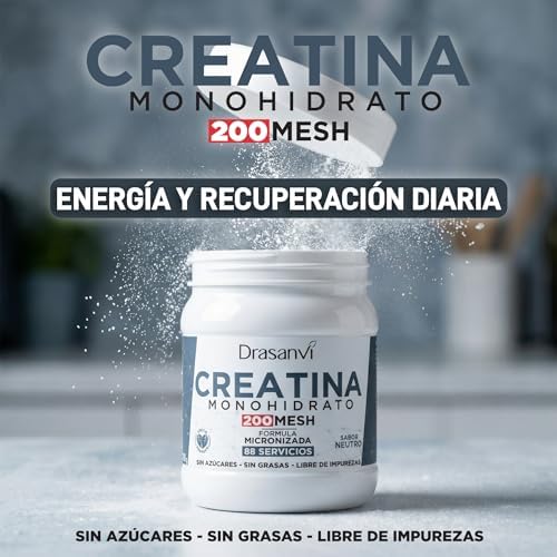 Pó de Creatina Monohidratada 300g | Creatina Micronizada 100% Pura 200 Mesh | Sem sabor, Vegan e Sem Aditivos | 88 Serviços 3G | Suplemento para Força, Energia e Desempenho Muscular