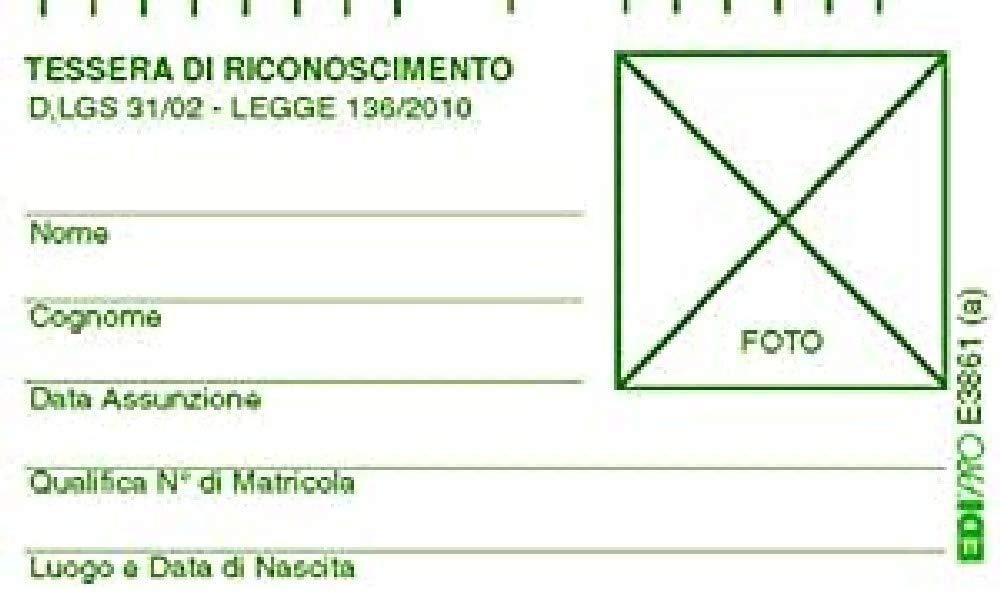 EDIPRO - E3861-100 Cards of Recognition Workers f.to 22x10,4