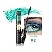 Kazora 8 Colors Mascara Colorful Eyelash Makeup Lash Eyelashes Foundation Waterproof Anti-sweat (8#grass green)