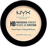 NYX PROFESSIONAL MAKEUP HD Finishing Powder, Pressed Setting Powder - Banana