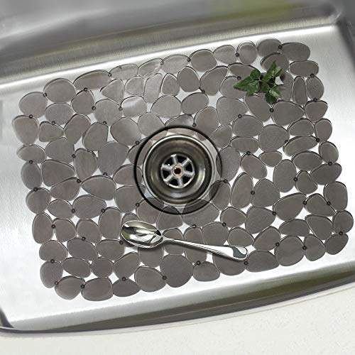 Bligli Pebble Sink Mat for Stainless Steel/Ceramic Sinks, PVC Eco