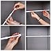 Hotop 3 Pack Cupboard Bars Tensions Rod Spring Curtain Rod, Adjustable Width (15.7-27.6 Inches, White)