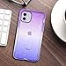LONTECT for iPhone 11 Case Built-in Screen Protector Glitter Gradient Clear Sparkly Bling Rugged Shockproof Hybrid Full Body Protective Case Cover for Apple iPhone 11 6.1 2019, Purple Blue