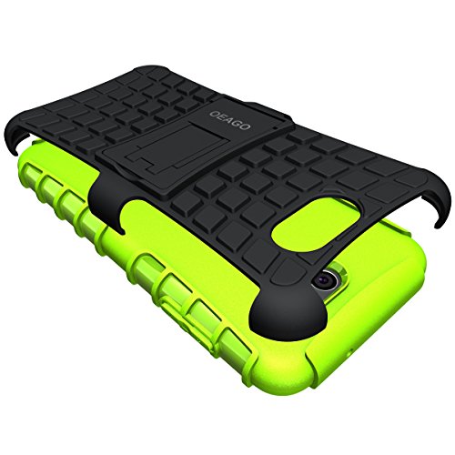 Galaxy J7 V Case, Galaxy J7 Prime Case, Galaxy J7 Perx Case, Galaxy J7 Sky Pro / Galaxy Halo Case, OEAGO Samsung Galaxy J7 2017 Case Tough Rugged Dual Layer Protective Case with Kickstand - Green - Thumbnail 4