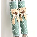 Youngerbaby Refrigerator Handle Covers, Kitchen Appliances Handle Covers, Door Handle Covers, One Pair(two Pieces) (Bear Blue)