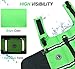 VIVAGLORY Rip Stop Dog Life Vest, Swimming Vest with Handle, Buoyancy for Doggy Puppy, Dog Life Jacket for Swimming & Boating, S, Bright Green