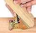 Btibpse Foldable Support Bracket Folding Bracket Legs Hinge Lock Extension Support Bracket Foldable Self Lock Hinges with Screws for Table Bed Legs Cold Rolled Steel (4)