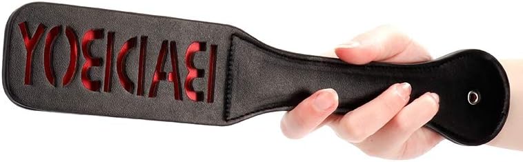 Ouch! by Shots - Polyvinyl BDSM Paddle with 'Badboy' Imprint - Black OU424BLK - Image 5
