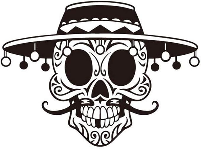 VOSAREA - Adhesivo decorativo para pared, diseño de calavera: Amazon.es